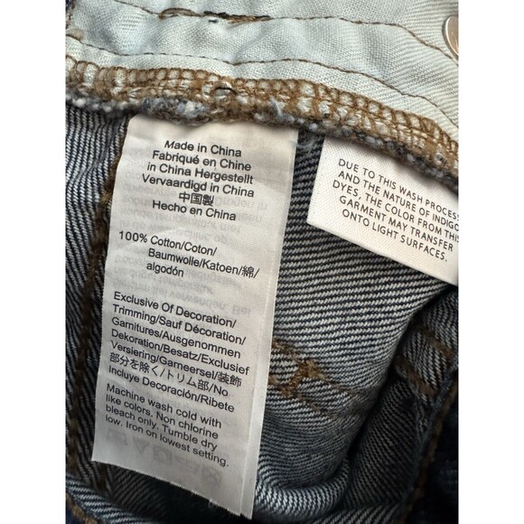 Madewell The Perfect Vintage Blue Jeans‎ In Metallic Tuxedo Stripe Size 28 - Picture 8 of 8